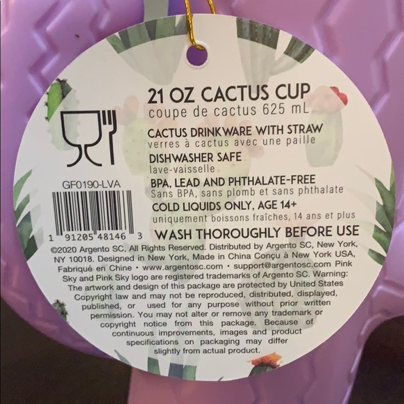 Pink Sky cactus sipper cup from FFF Spring 2021 - Picture 6 of 6